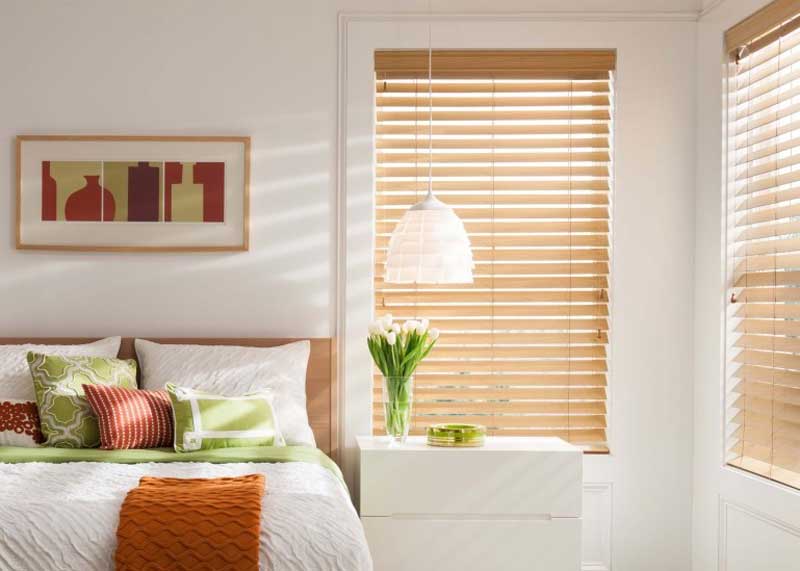 Faux wood blinds at Blinds By Design in Portland OR